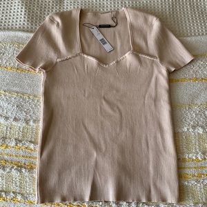 Elie Tahari Ribbed Top NWT